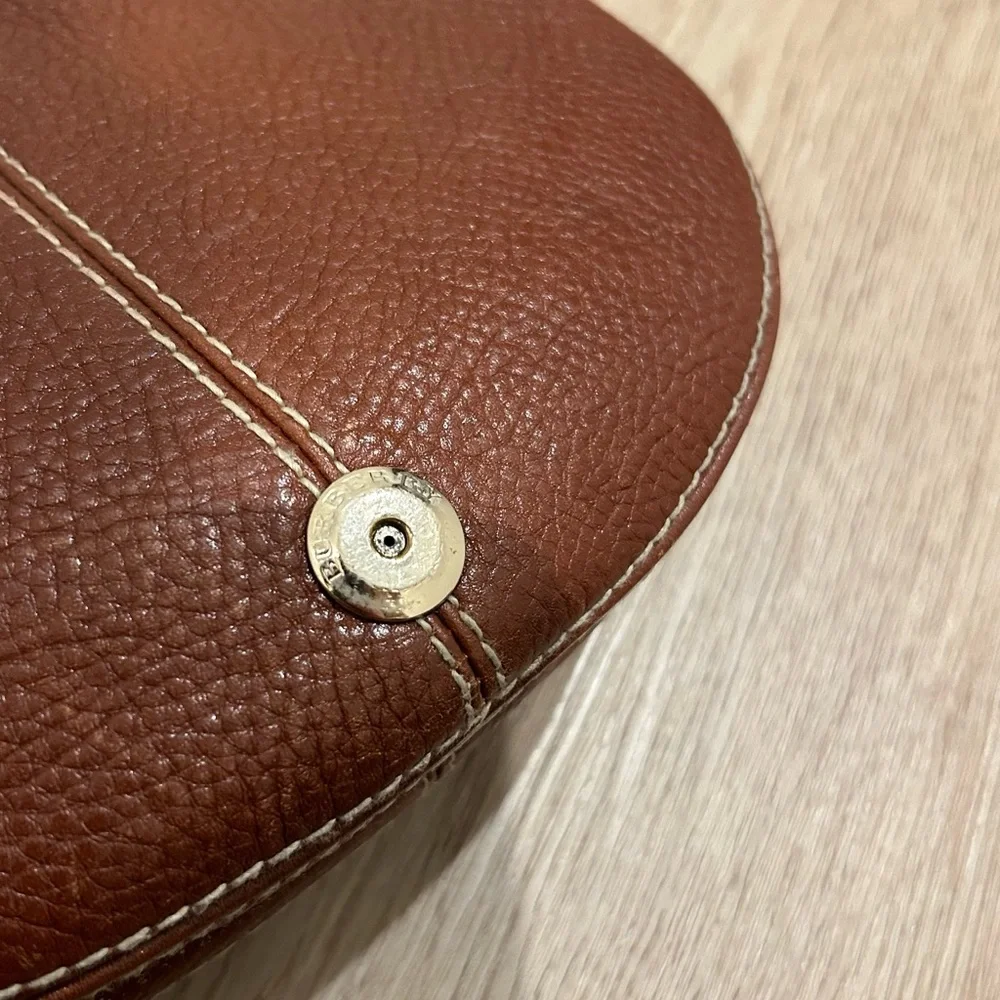 Burberry Leather Crossbody Saddle Bag Purse - Picture 14 of 16